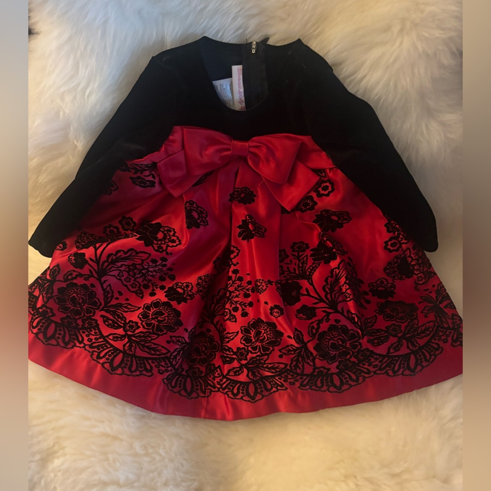 Bonnie Baby Red and Black Dress